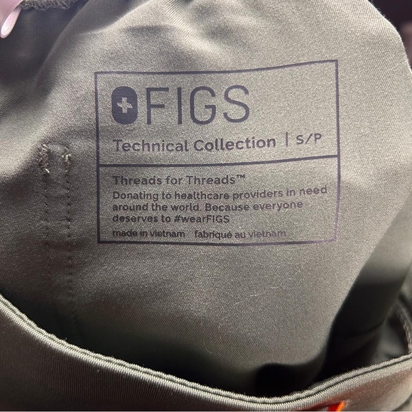 Figs Women’s Green Skinny Pants with Orange Drawstring Size S/P - Picture 6 of 10